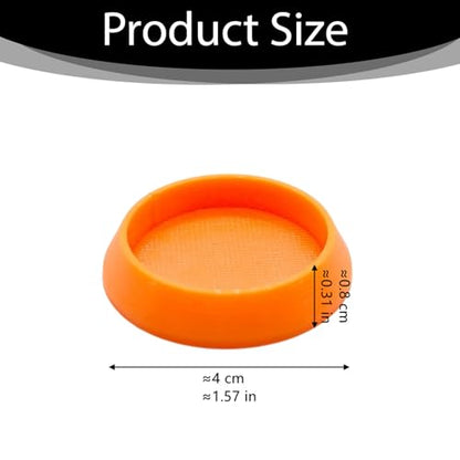 12 Pcs Hermit Crab Sponge Bowl Universal Plastic Gecko Food Dish Reptile Feeding Dish with 12 Pcs Sponges for Hermit Crab, Lizard, Small Pets(6 Colors)