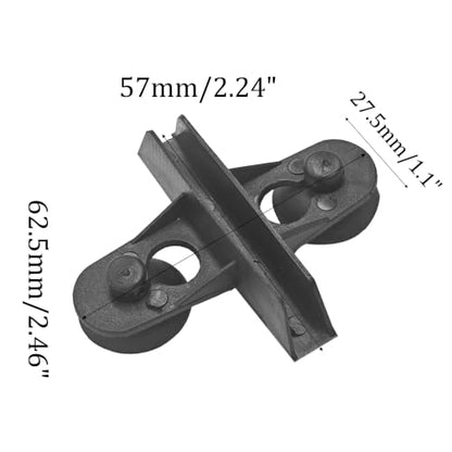 12PCS Aquarium Divider Suction Cup Clips Fish Tank Isolation Plate Holder Bracket Support for Glass Separating Board Divider (Black) - color: Black