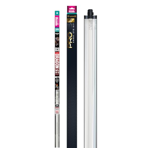 Arcadia LumenIZE ProT5 Reptile Light Fixture Kit 36" Long 39 Watts 14% UVB Dragon – Smart UVB Light for Reptiles, Turtles, Snake, Bearded Dragon Lamp, Long Lasting Easy to Use Professional Lighting