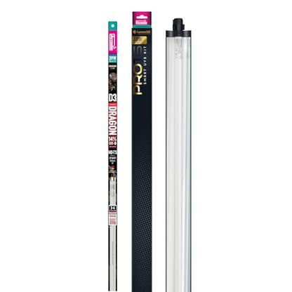Arcadia LumenIZE ProT5 Reptile Light Fixture Kit 36" Long 39 Watts 14% UVB Dragon – Smart UVB Light for Reptiles, Turtles, Snake, Bearded Dragon Lamp, Long Lasting Easy to Use Professional Lighting