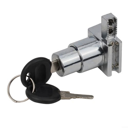 Zinc Alloy Sliding Glass Door Lock Set with Keys for Display Cabinets and Terrariums, Rust-Resistant Hardware for 5-8mm Glass Panels, Installation without Drilling(4PCS) - size: 4 Pieces