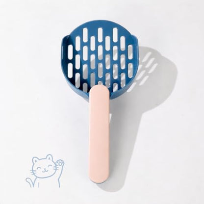 Cat Litter Scoop Sifter, Lightweight & Durable Scooper – Compact Modern Colorful Design for Clumping, Pellet & Clay Litter