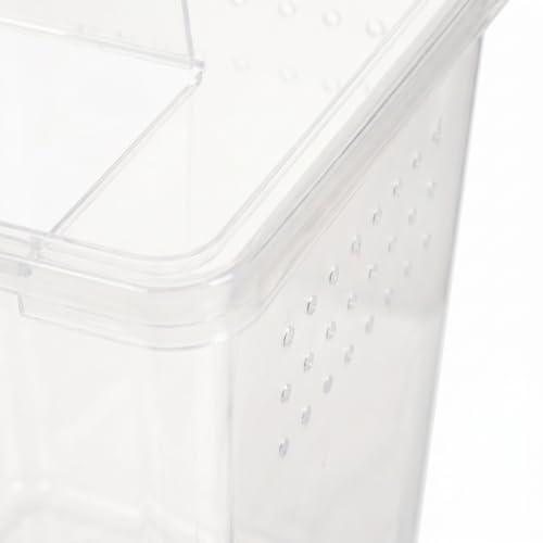 4pcs Small Insect Feeding Boxes Multihole Ventilation Design, Plastic Cricket Keeper Cage for Snail and Spider, Easy Maintenance and Space Saving Terrarium Containers