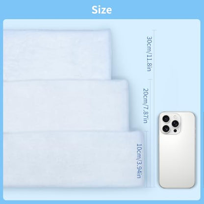 Aquarium Filter Floss Fish Tank Filter Media Aquarium Filter Pad for Fish Tank, Ponds,Garden, Saltwater,Fershwater,Plant, Trutle(39.37x3.94in White)