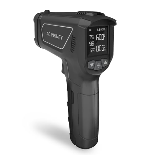 AC Infinity VPD Thermometer, Handheld Environmental Monitor, Captures Leaf | Captures Leaf VPD & Temperature, Calibrates Smart Controllers, Precision Infrared Range for Plants, Grow Tents, Greenhouses