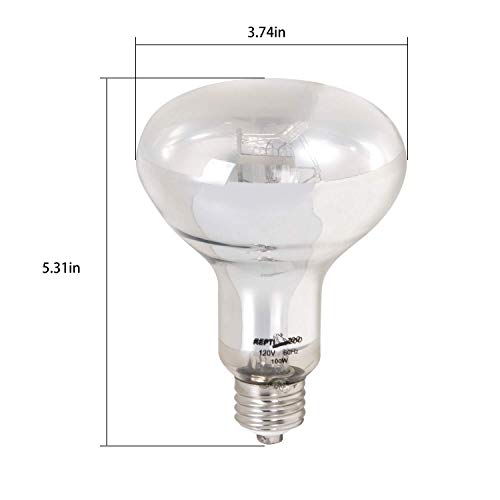 REPTI ZOO Full Spectrum UVA + UVB Sun Lamp Self-Ballasted Vapor Lamp/Bulb/Light for Reptile and Amphibian Use - style: 100W