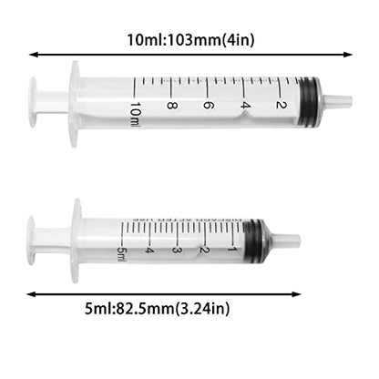4IN1 Liquid Food Feeder for Breeding Small Pets (5ml+10ml Feeder+8cm+12cm Feeding Tube) Poultry Feeding Syringe, Parrot Feeding Syringe