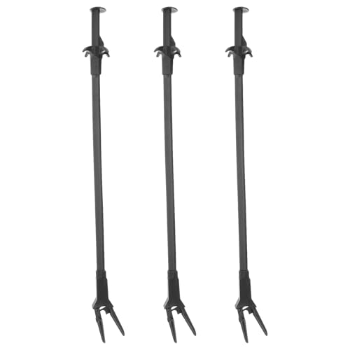 3Pcs Fish Tank Tweezers: Long Aquarium Tweezers 19.7inch - Aquarium Grabber Tool - Reptile Feeding Tongs - Aquascaping Tong Clamps for Coral Plant