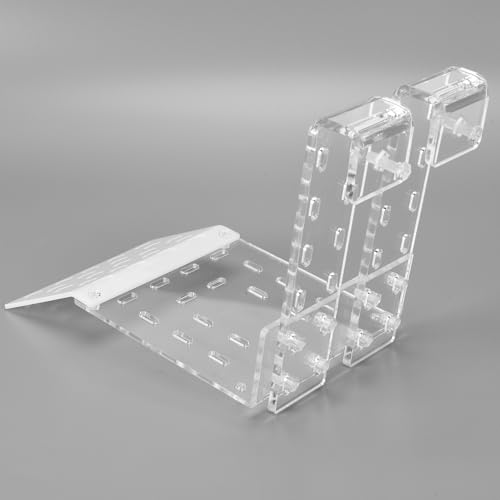 Zerodis Turtle Basking, Transparent Tortoise Resting Terrace Aquatic Reptile Basking Turtle Hanging Ramp Climbing Shelf for Aquarium(TB) - color: Tb