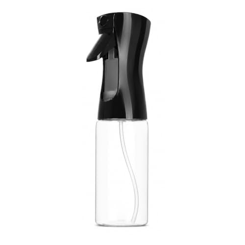 Empty Clear Glass Spray Bottles (black) - color: Black