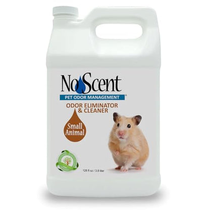 No Scent Small Animal Guinea Pig Cage Cleaner | Hamster & Rabbit Habitat Pet Odor Spray (128 Fl Oz / 3.8 Liter) - size: 128 Fl Oz (Pack of 1)
