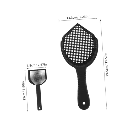 VANZACK 2Pcs Cat Litter Scoop Set with Fine Sifting Ergonomic Handle for Quick Cleaning of Cat Litter Boxes and Reptile Waste for Pet Owners
