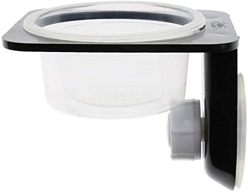 N/W Plastic Reptiles Feeder Single Double Feeding Bowl Food Water Dish Insects Spider Breeding Pots Suction Cup (Simple Lattice)