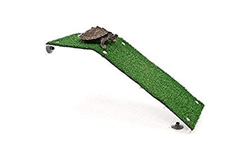 Penn-PLAX Reptology Turtle Basking Platform Ramp – Also Great for Frogs, Newts, Salamanders, and Axolotls – 17.5” x 6” - style: Turtle Ramp