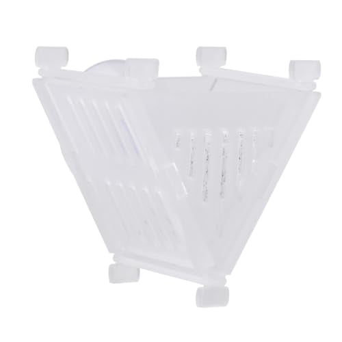 VOSAREA Acrylic Automatic Fish Tank Feeder Red Feeding Cup, Worm Food Dish, Aquarium Accessory for Fish and Shrimp Feeding