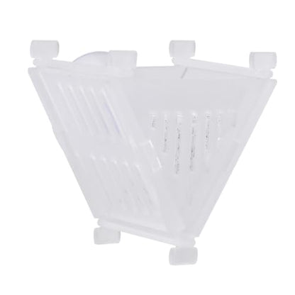 VOSAREA Acrylic Automatic Fish Tank Feeder Red Feeding Cup, Worm Food Dish, Aquarium Accessory for Fish and Shrimp Feeding