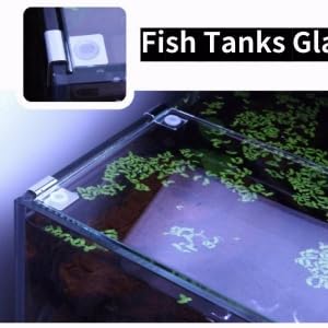 4Pcs Fish Glass Cover Clip, Stainless Steel Aquarium Glass Cover Support Bracket Holders Universal Lid Clips for Rimless Aquarium(8mm) - color: 8mm