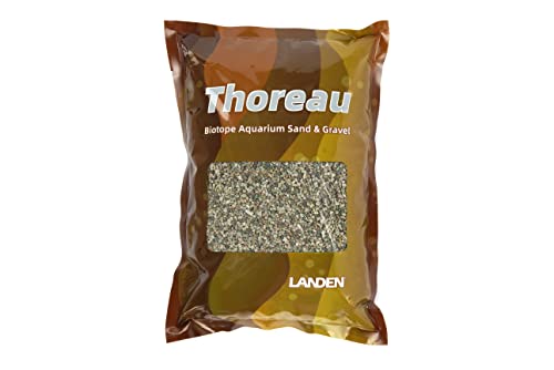 Thoreau Aquarium Sand Natural Decorative Gravel 2-3mm 2L Aquascape | For aquascaping, planted, shrimp and nano tank - size: S,2Lx1pk