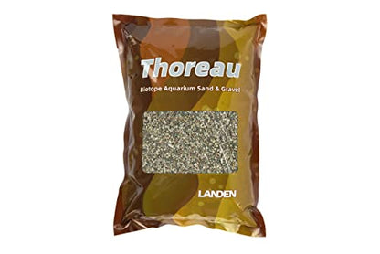 Thoreau Aquarium Sand Natural Decorative Gravel 2-3mm 2L Aquascape | For aquascaping, planted, shrimp and nano tank - size: S,2Lx1pk