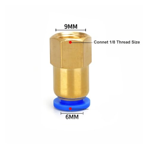 1/8" Male Thread Low Pressure Plastic PP Fog Atomizing Mist Nozzle Fogger Terrarium Anti-drip Device 80-90 Degree 20-40 Microns(6mm Connector 10pcs) - color: 6mm connector 10pcs