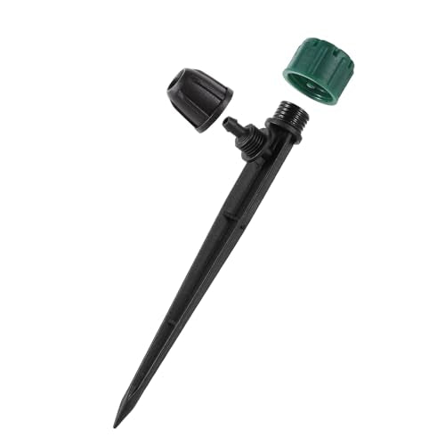 40pc Drip Irrigation Emitters for 1/4" Drip Tubing, Adjustable 360 Degree Automatic Drippers on 5.5" Arrow Stake for Garden Watering System - style: 40Pcs Drippers