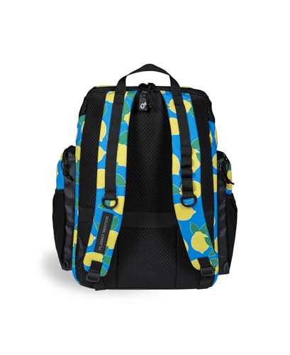 ARENA One Go Swim Backpack Travel Large Size Athletes Sports Equipment Bag 45 Liters - color: Arena Lemons