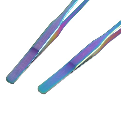 Reptiles Feeding Tongs Clamp Long Nonslip Coated Stainless Steel for Safe Pet Food Handling Pet Feeding Spoon - color: Feeding tweezers primary color