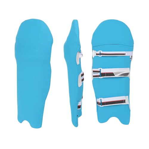 KNK Cricket Batting Pad Covers, Universal Youth and Adult Fit, Pair - color: Sky Blue