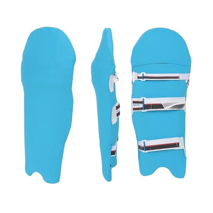 KNK Cricket Batting Pad Covers, Universal Youth and Adult Fit, Pair - color: Sky Blue