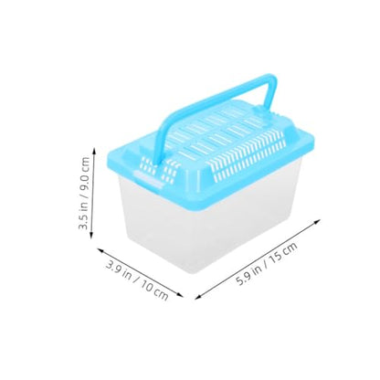 Happyyami Portable Fish Tank Handheld Aquarium for Fish Turtles and Small Reptiles Lightweight Easy to Transport Container for Pet Travel and Outdoor Adventures