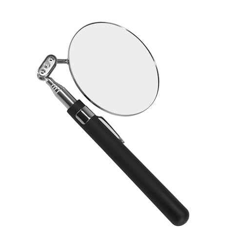 Telescoping Inspection Mirror Telescoping Flexible Inspection Mirror 360 Swivel car Inspection Mirror Mechanics Mirror on a Stick Diabetic Mirror for feet Mirror on a Stick
