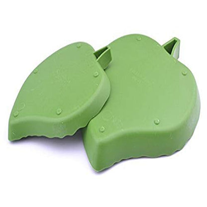 2 Pack Leaf Reptile Food and Water Bowl for Pet Aquarium Ornament Terrarium Dish Plate Lizards Tortoises or Small Reptiles