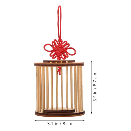 Mipcase Grasshopper Cage 2 Pack Portable Breeding Cage for Crickets and Grasshoppers Lightweight Wooden Habitat for Small Pets Outdoor Exploration Science Learning 3.42 X 6.29 X 3.14 in