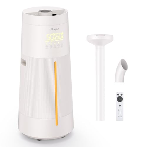 Humidifier for Large Room-6.3Gal Cool Mist, Top Fill,3000ft²,Beige | Commercial Humidifier with 4X Atomizers,1500mL/h Mist Output with Auto Mode,40H Runtime,Quiet Humidifiers for Bedroom & Plant - color: Beige