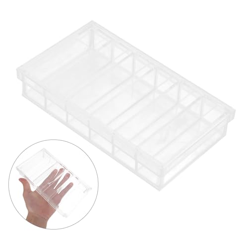 Mipcase Acrylic 6-Well Incubation Box with Lid for Laboratory Specimen Observation, Fish and Reptile Breeding, Easy-Clean Aquarium Breeder Tray