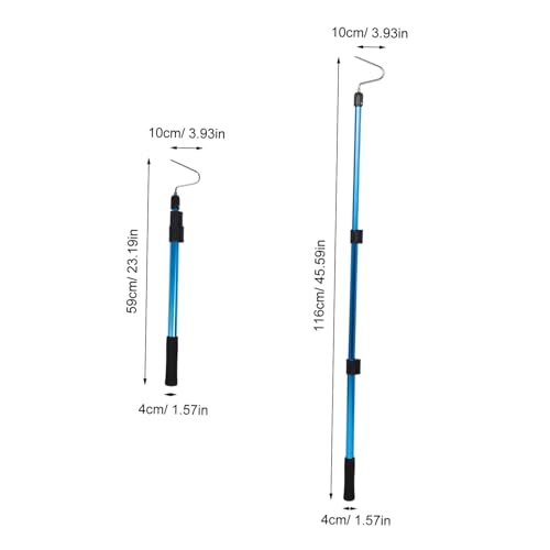 ULTECHNOVO Adjustable Length Snake Grabber Pole with Telescopic Aluminium Alloy Design, Simple to Use and Sturdy Snake Catching Hook for Outdoors, Portable Animal Pole Catcher Tool