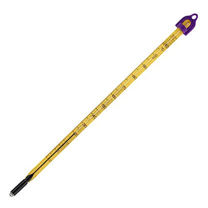 SP Bel-Art H-B Easy-Read Liquid-In-Glass Laboratory Thermometer, -10 to 110°C, Total Immersion, Enviro-Safe, Lead-Free, Biodegradable, Accurate, NIST Traceable for Labs, Pharma, Food Processing - size: -10 to 110°C, 200mm Length, style: Total Immersion