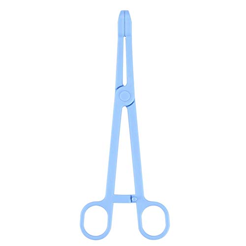 Reptile Feeding Tongs, Safe Plastic Feeding Tweezers with Rounded Tips Hand Feeding Tool for Terrariums Lizards Blue 7.48 Inch 19cm 1 Pack