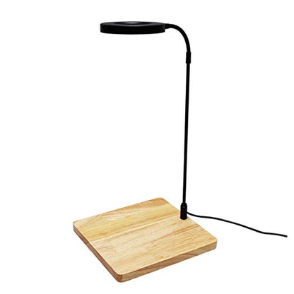 LED Aquarium Light for Under 5 Gallon Fish Tank 10W Full Spectrum | 360 Degree Small Aquarium Light LED Light with Bamboo Board Nano Fish Tank & Terrarium Light for Plant Growth USB Powered - size: 10w l / 10.62x11.22inch