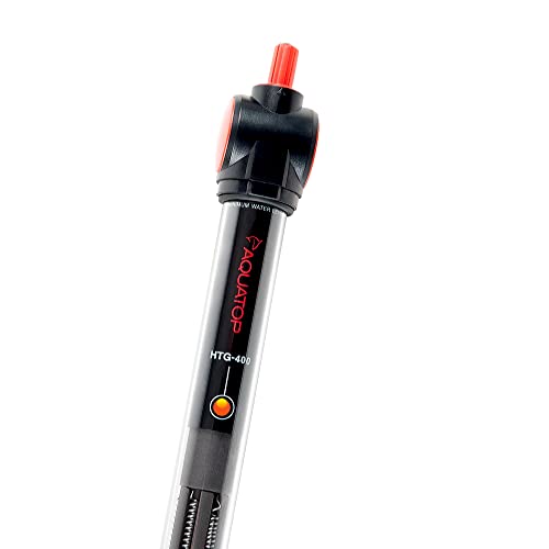 Aquatop 300W Premier Glass Heater with Protective Guard - Fully Submersible for Fish Tanks Up to 80 Gallons, 68-93F Adjustable Temperature Range, Fresh & Saltwater Use, Aquarium Heaters, HTG-300 - size: 300 Watts