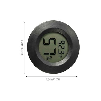 SECFOU 7pcs Mini Digital Thermometer Hygrometer for Terrarium, Compact Portable Plastic Temperature and Humidity Gauge for Indoor Home Use