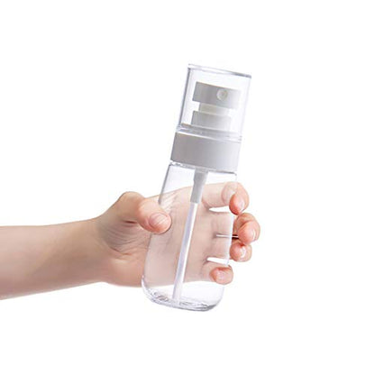 Refillable Cosmetic Spray Bottles for Fine Mist Plastic Empty Clear Refillable Travel Container Essences Rose Water Mister (3.4 Ounce,100ml) - color: 100ml/3.4oz