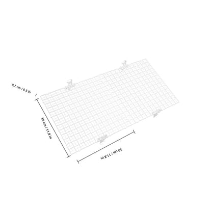 ABOOFAN Fish Tank Divider Panel with Suction Cups, Aquarium Isolation Board 30x30cm White, Anti-Jumping Separator for Betta and Reptile Tanks