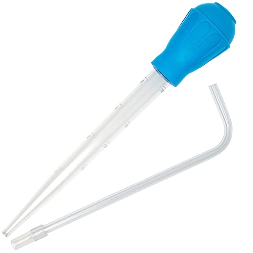 AREPK Aquarium Coral Feeder Fish Feeder Waste Clean Tool Manual Cleaner Water Changer Fish Tank Cleaning Tool Siphon Dropper Waste Remover Aquatic Bottom Feeder Pipette Aquarium - size: 19IN