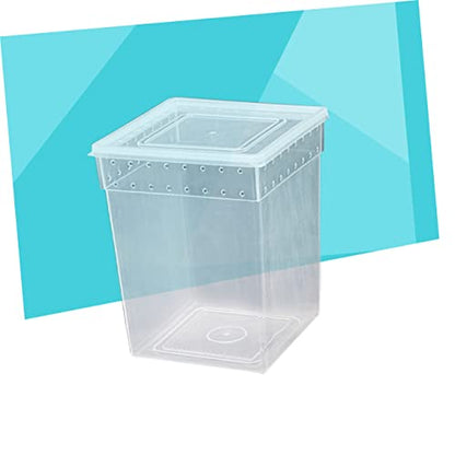 Breeding Box for Reptiles Lightweight Spider Lizard Habitat Ventilated Feeding Container Buckles for Safe Transport and Quarantine