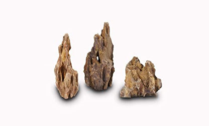 Dragon Stone Natural Aquascaping Rock 16lb Planted Aquarium Decor | Ohko-style texture; planted, reptile terrarium - size: 01 Dragon(Ohko) Stone(2-8inch,16lbs)