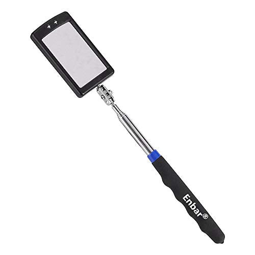 Telescoping Lighted Inspection Mirror，Telescoping LED Lighted Inspection Mirror 360 Swivel for Extra Viewing - style: Model-001