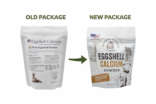 12 oz Pure U.S.A. Eggshell Powder for Dogs/Cats, Finely Ground, Calcium Supplement