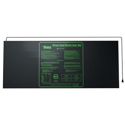 iPower 48" x 20" Durable Waterproof Seedling Heat Mat with MET Certified, Warm Hydroponic Heating Pad for Germination, Indoor Gardening, Brewing and Seed Starting - size: 48" x 20", style: Heat Mat