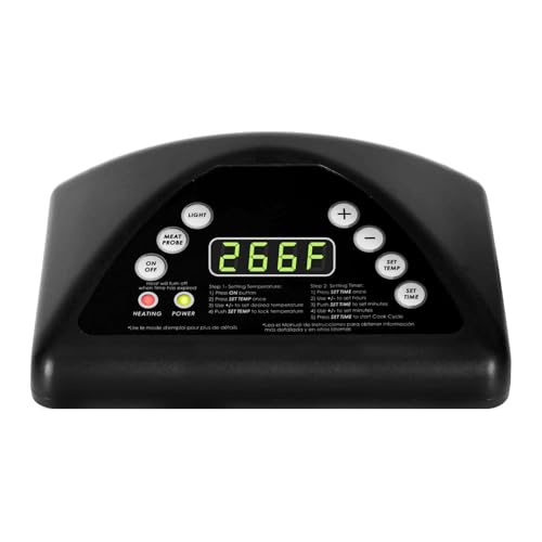 Digital Thermostat Controller Board Kit for Masterbuilt MB20070211 Smoker | Electric Smoker Top Digital Control Panel for MB20072614/MB21072618 Series - size: 7 buttons